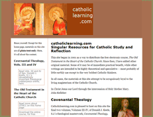 Tablet Screenshot of catholiclearning.com